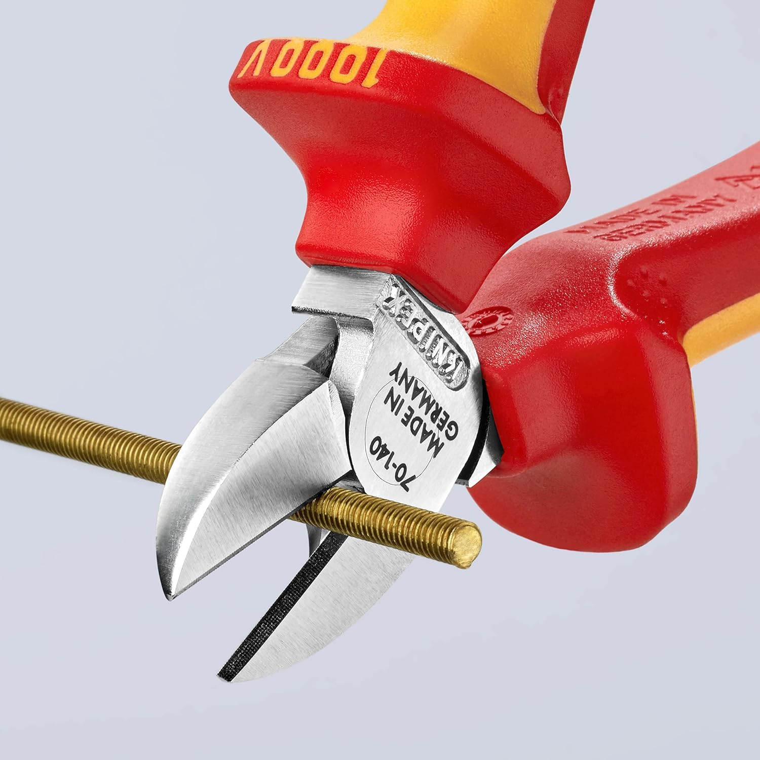 크니펙스 7006140 140mm 사선 니퍼 1000V 절연 핸들 140mm 크롬 이미지 4