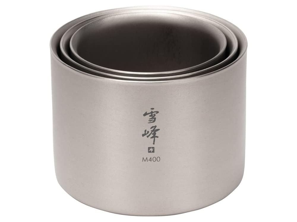 스노우피크 설봉 스태킹 머그 400ml M400 티타늄 이중구조 이미지 4