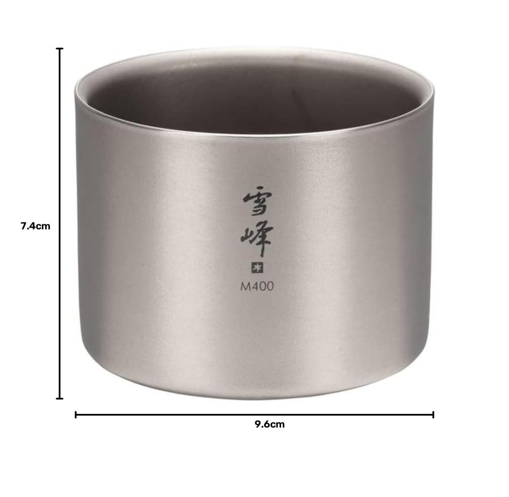 스노우피크 설봉 스태킹 머그 400ml M400 티타늄 이중구조 이미지 6