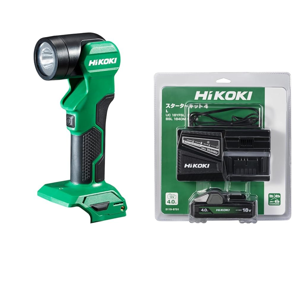 하이코키 UB18DE 14.4V/18V 충전식 LED 토치라이트 스타터키트 포함