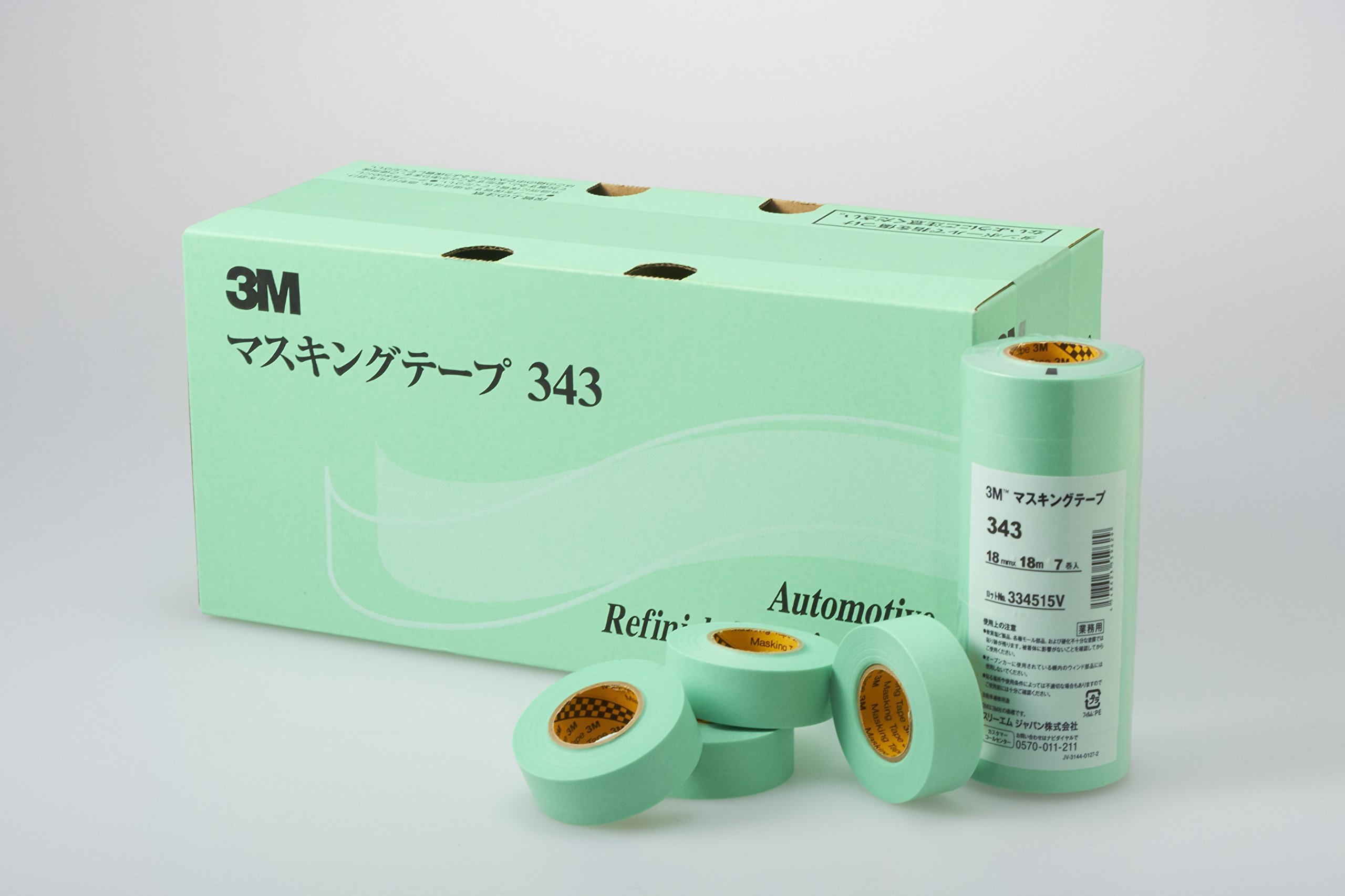3M 343 마스킹 테이프 60mm 18M 4롤 60mm 이미지 9