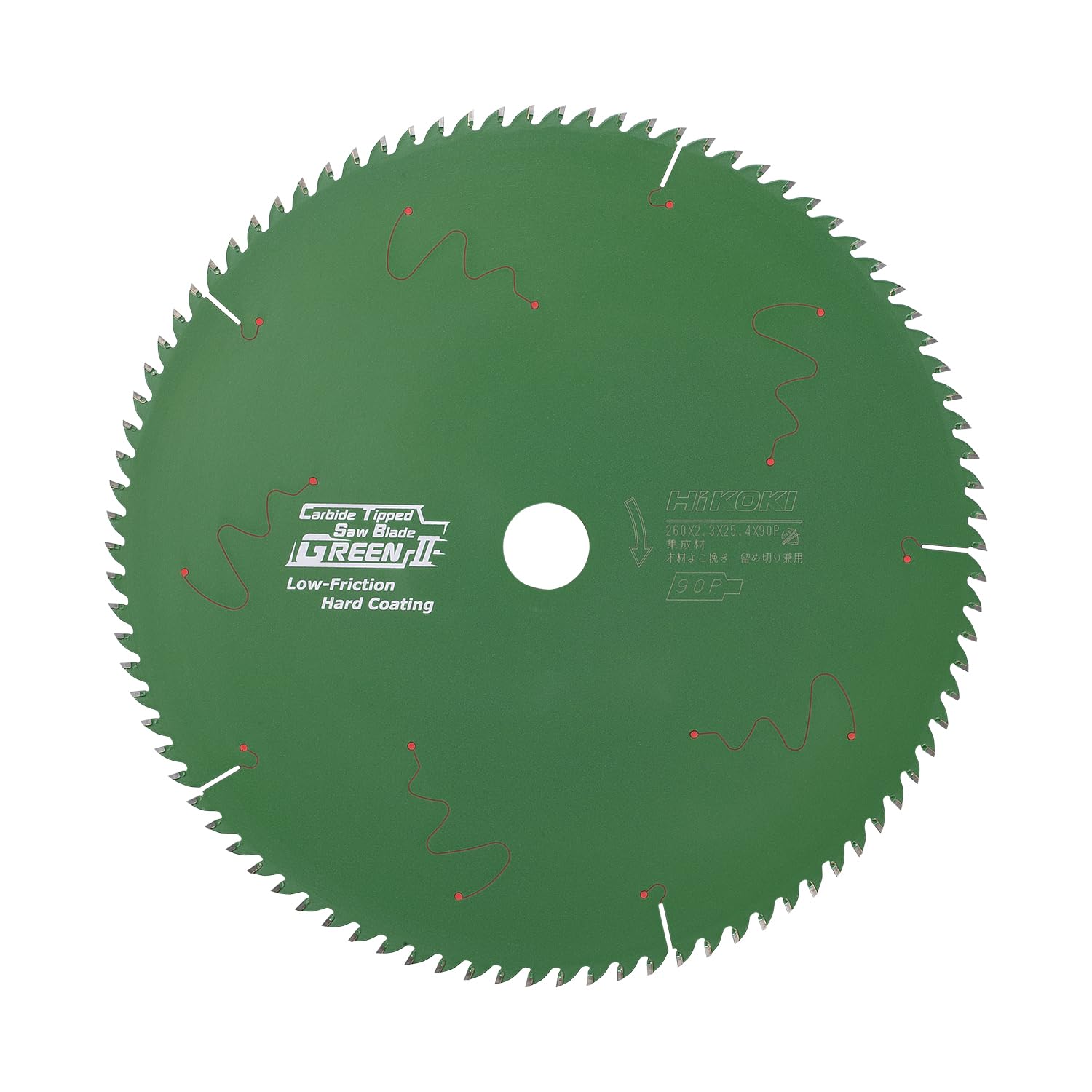 하이코키 슈퍼 팁쏘 그린II 0033-3298 260mm 집성재용 톱날