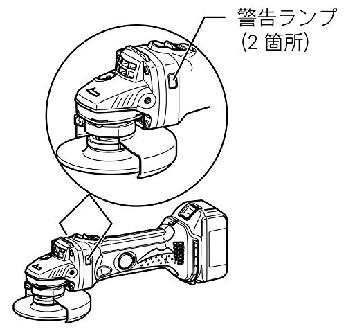 마키타 GA402DZ 100mm 충전 디스크 그라인더 18V 슬라이드스위치 본체전용 이미지 4
