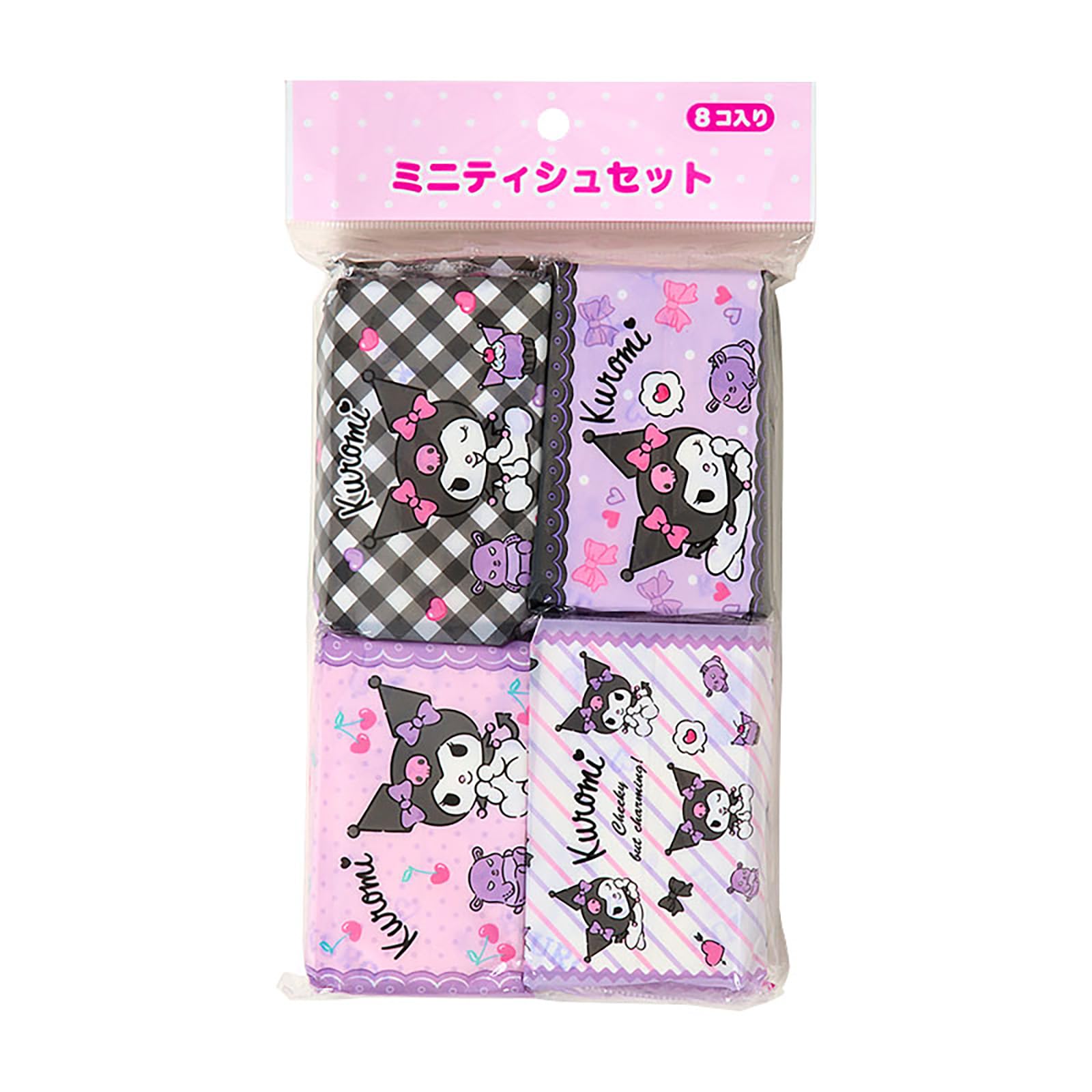 산리오 쿠로미 미니 휴대용 티슈 504238 8개입 Pack of SANRIO