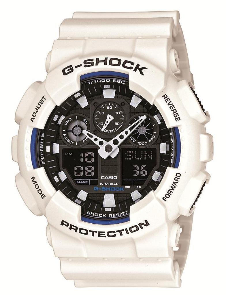 카시오 지샥 GA-100 화이트 GA-100B-7AJF 손목시계 단품