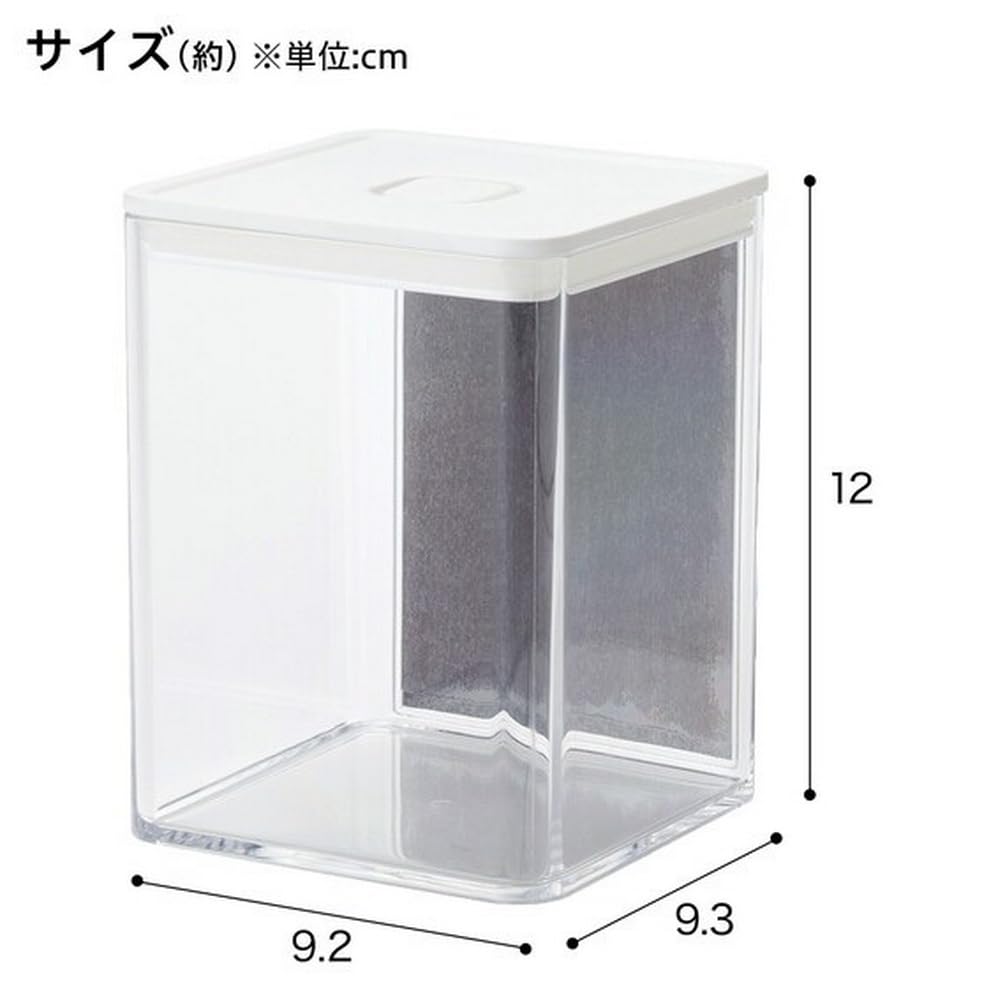니토리 8912427 마그넷 밀폐 캐니스터 MS 화이트 700ml 이미지 6