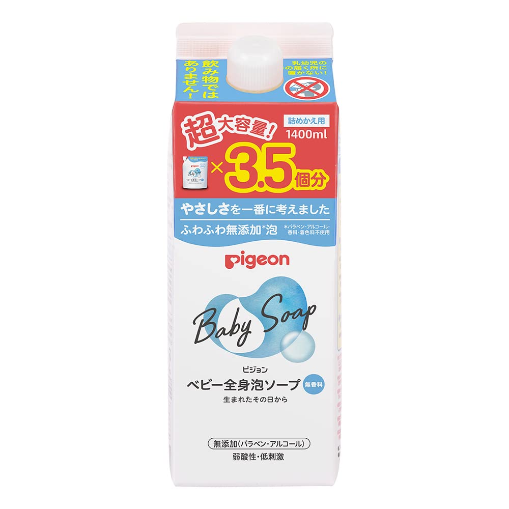 피죤 베이비 전신 거품 비누 리필 1400ml 레귤러 1개