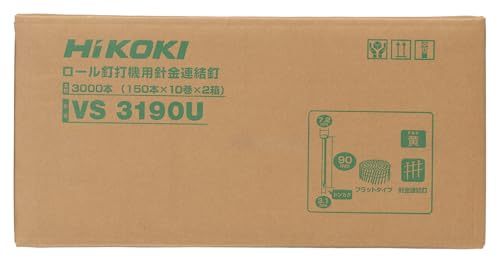 하이코키 VS3190U 90mm 3.1mm 150개 20롤 와이어 연결못 황색 이미지 3