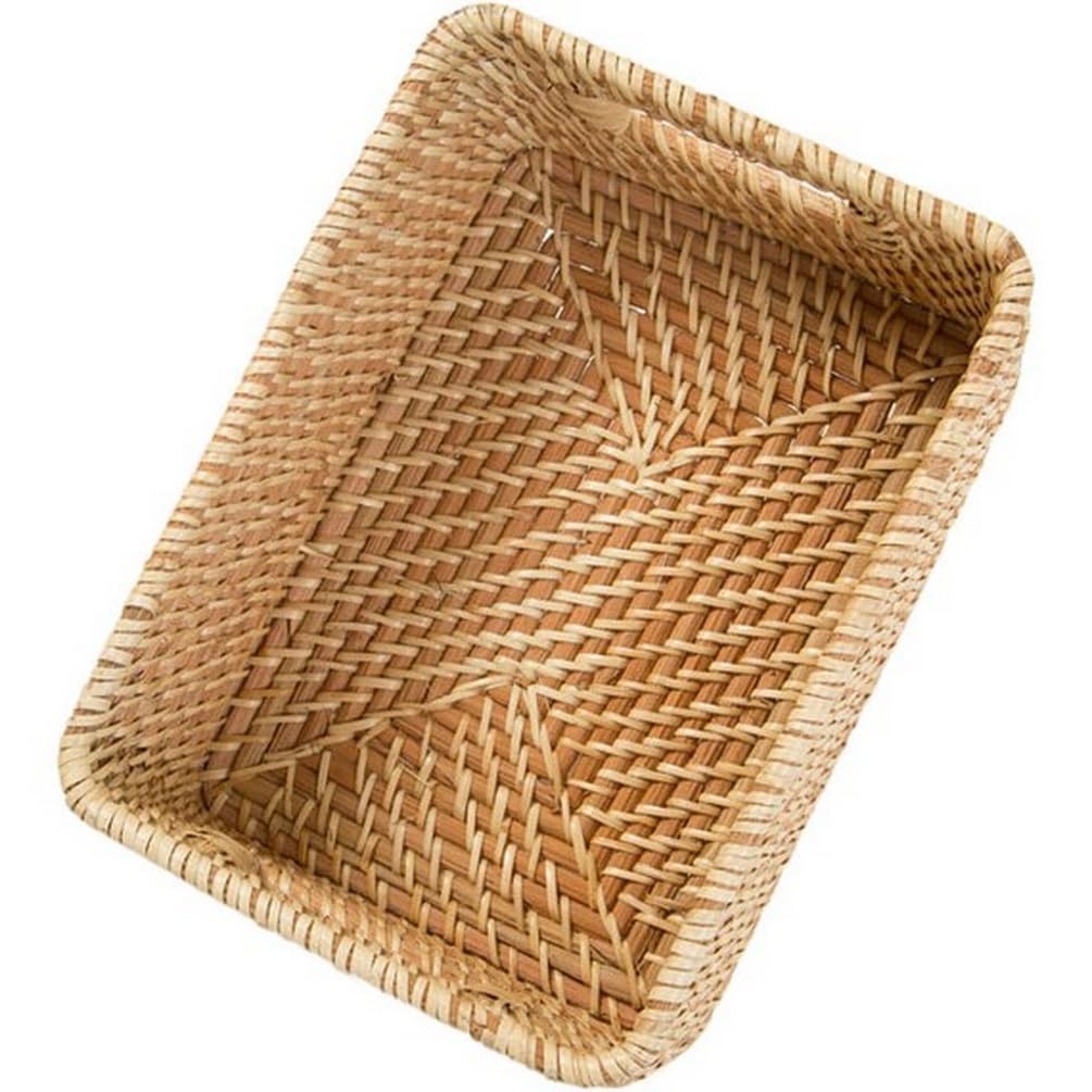 니토리 라탄 바구니 RD-001 쿼터형 19x26x12cm 내추럴 이미지 4
