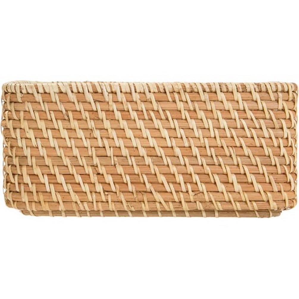 니토리 라탄 바구니 RD-001 쿼터형 19x26x12cm 내추럴 이미지 3