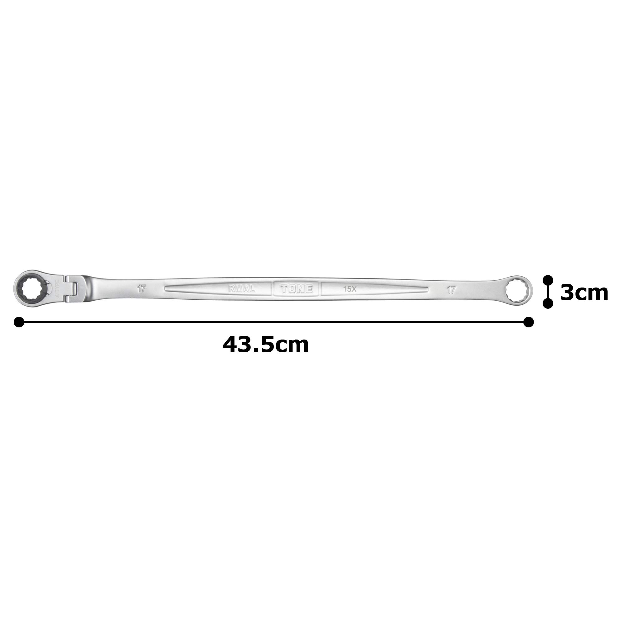 토네 RMA-17L 17mm 초롱형 플렉시블 라쳇 렌치 이미지 5