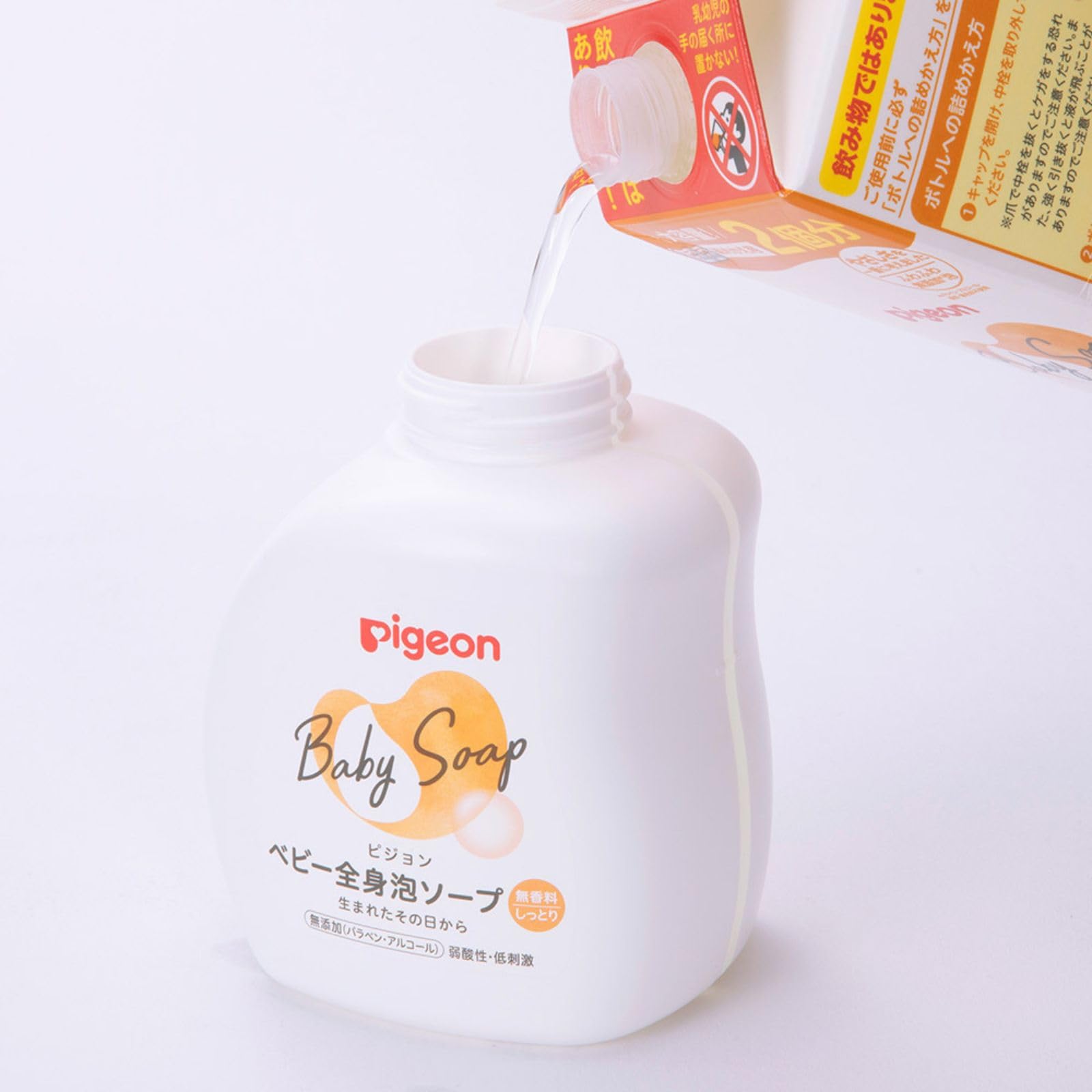 피죤 베이비 전신 거품 비누 촉촉한 타입 리필 800ml 이미지 2
