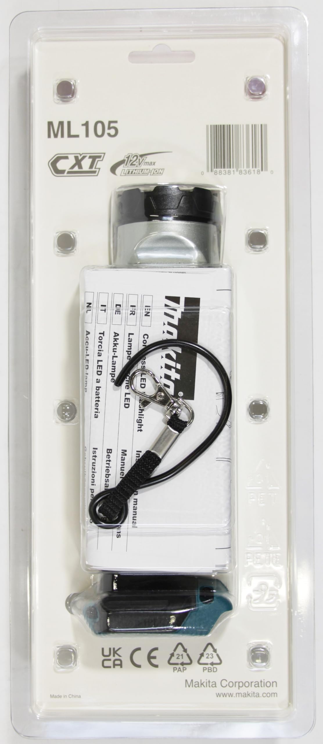 마키타 ML105 10.8V LED 충전식 작업등 블루 본체만 이미지 13