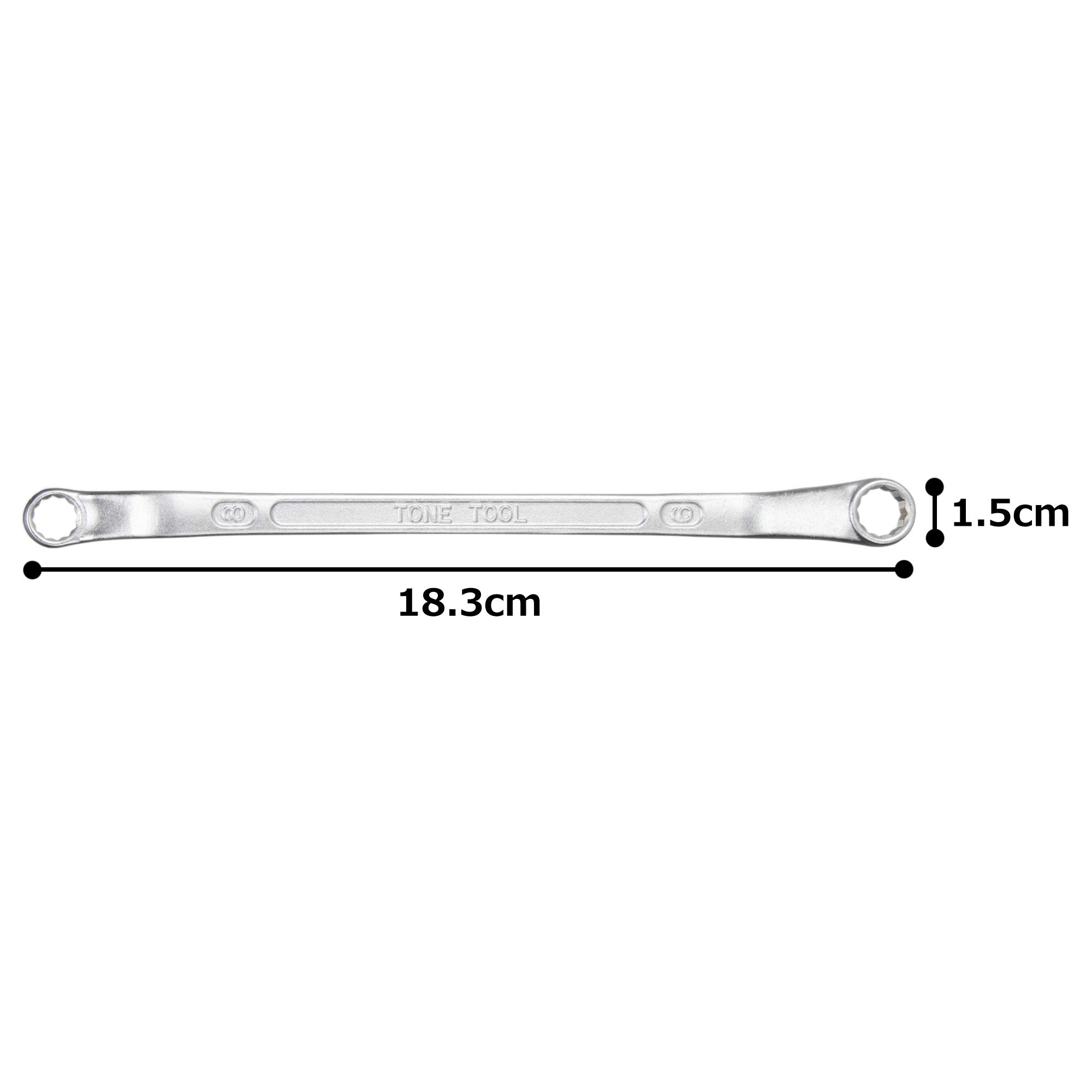 토네 M45-0809 8x9mm 45도 롱 옵셋렌치 이미지 6