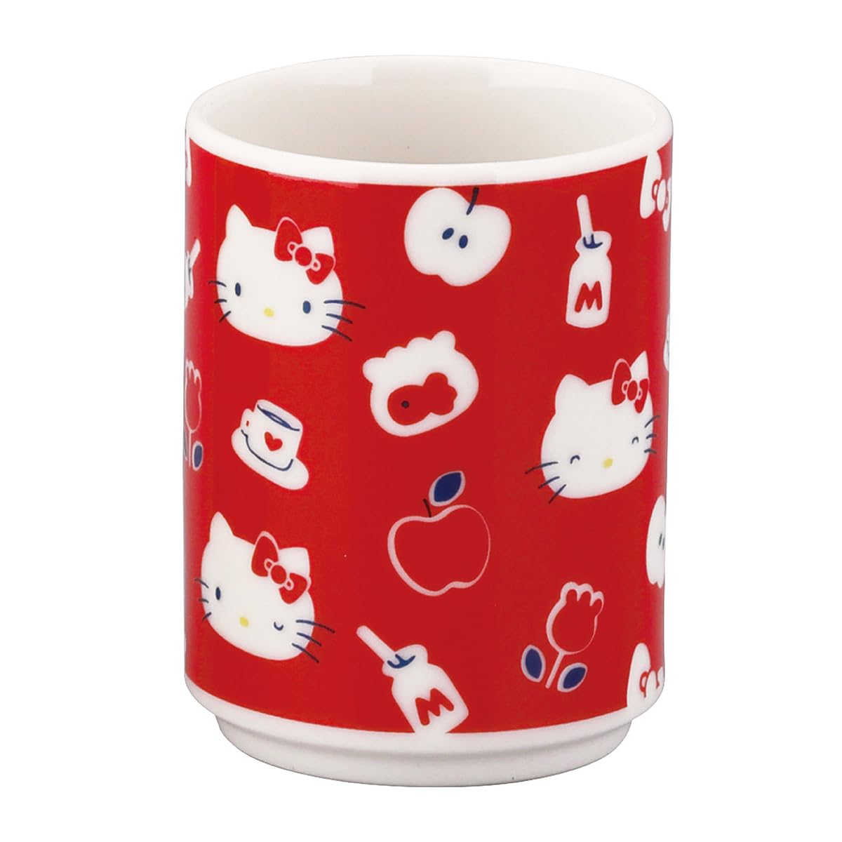 야마카 이로도리 헬로키티 HK203-327 300ml 스시 찻잔 레드