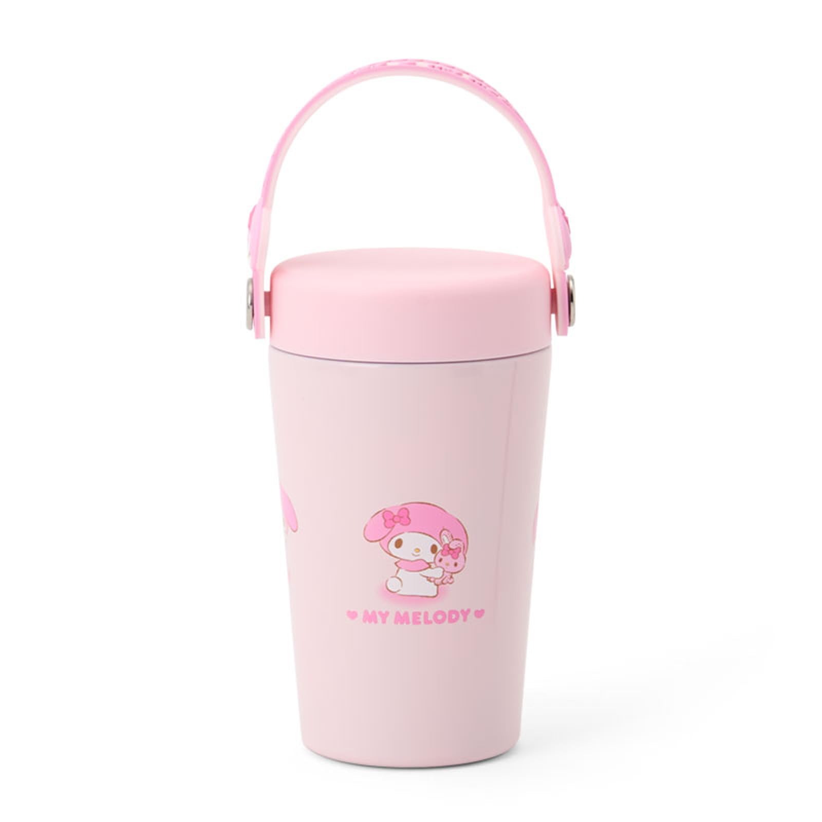 산리오 마이멜로디 핸들 스테인리스 텀블러 350ml 485624