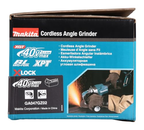 마키타 GA047GZ 125mm 충전식 디스크 그라인더 40Vmax 베어툴 이미지 15