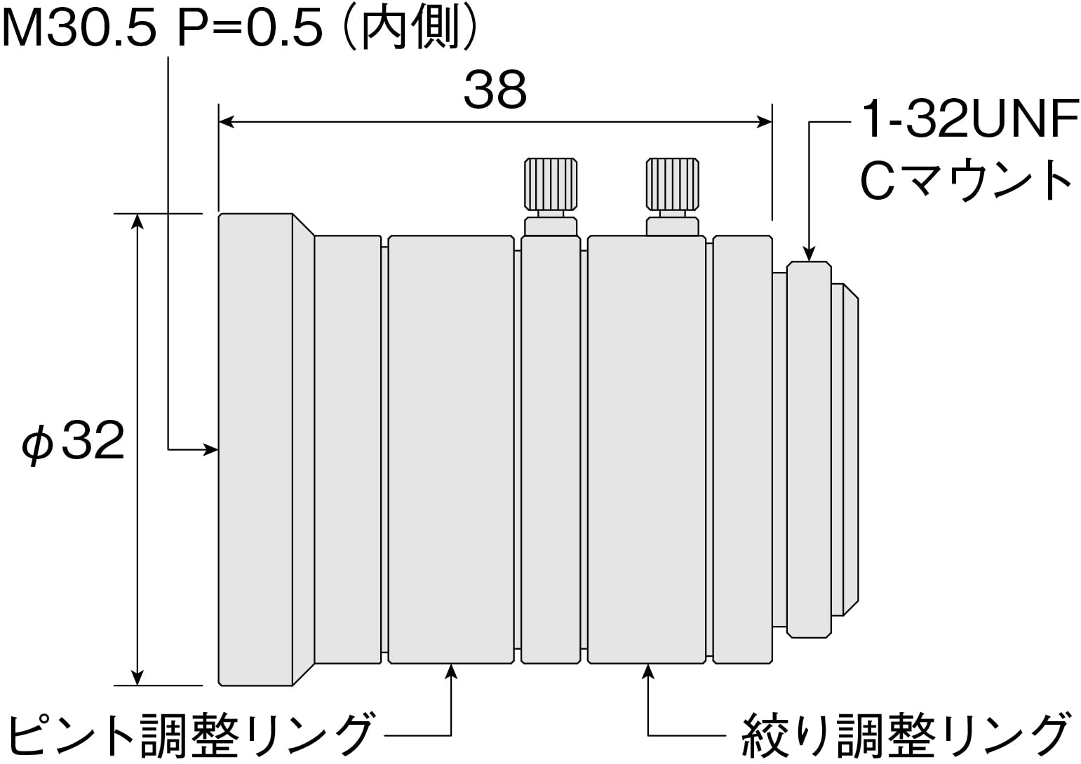 호잔 L-600 시리즈 L-600-6 C마운트 렌즈 작동거리 200mm~∞ 이미지 2