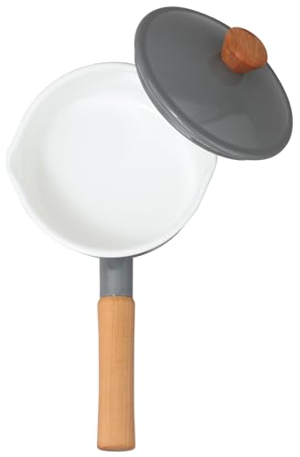노다호로 쿠르르 그레이 14cm 소스팬 CL-14NGR 법랑 가스IH겸용 이미지 2