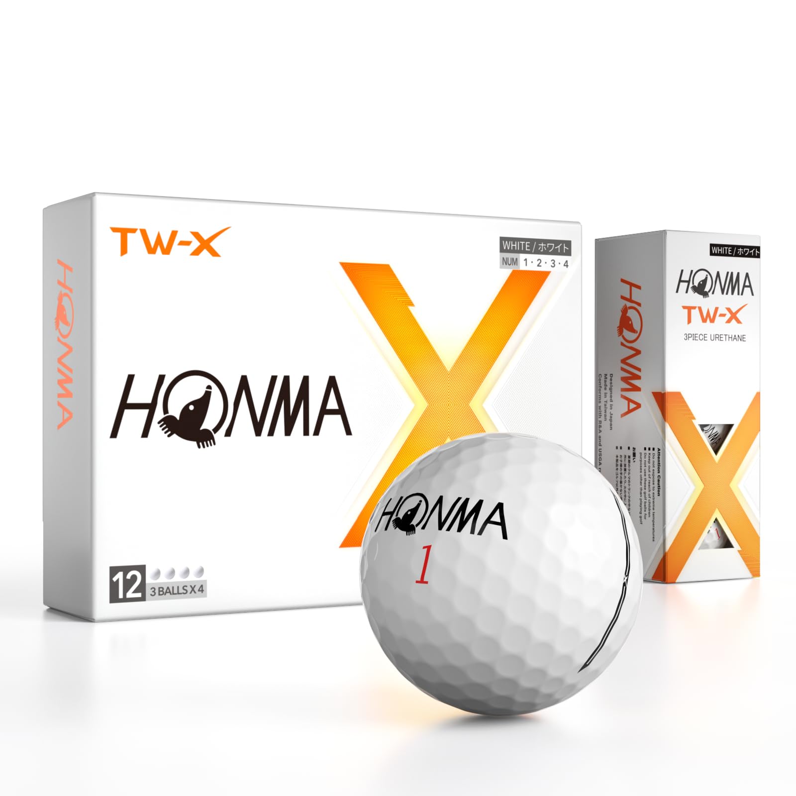 혼마 TW-X 3피스 골프공 12구 화이트