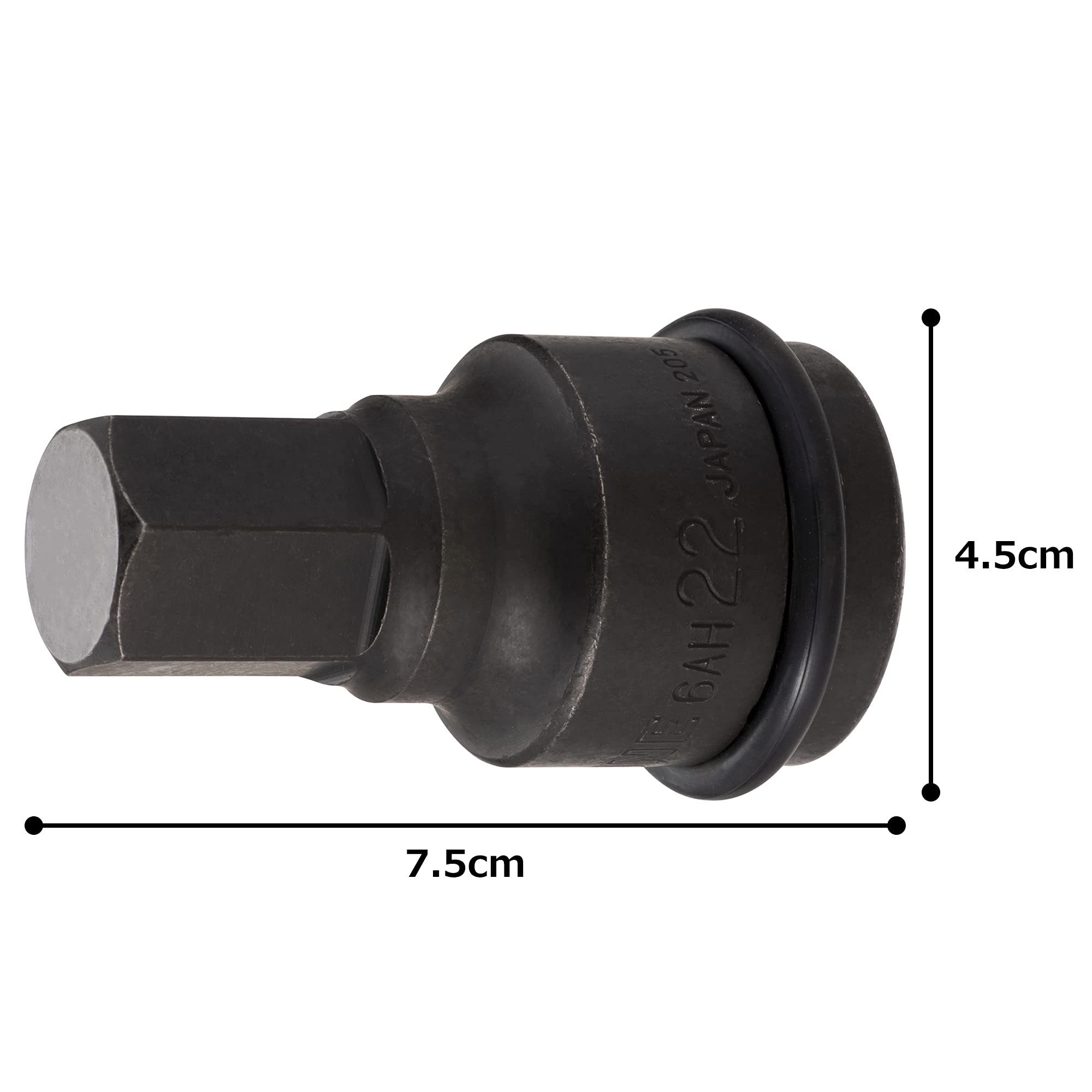 토네 6AH-22 22mm 임팩트 육각 소켓 19.0mm 이미지 4