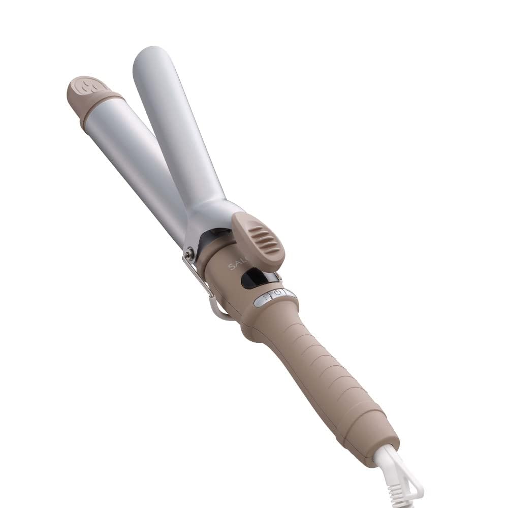 살로니아 세라믹 컬 베이지 32mm 헤어 아이론