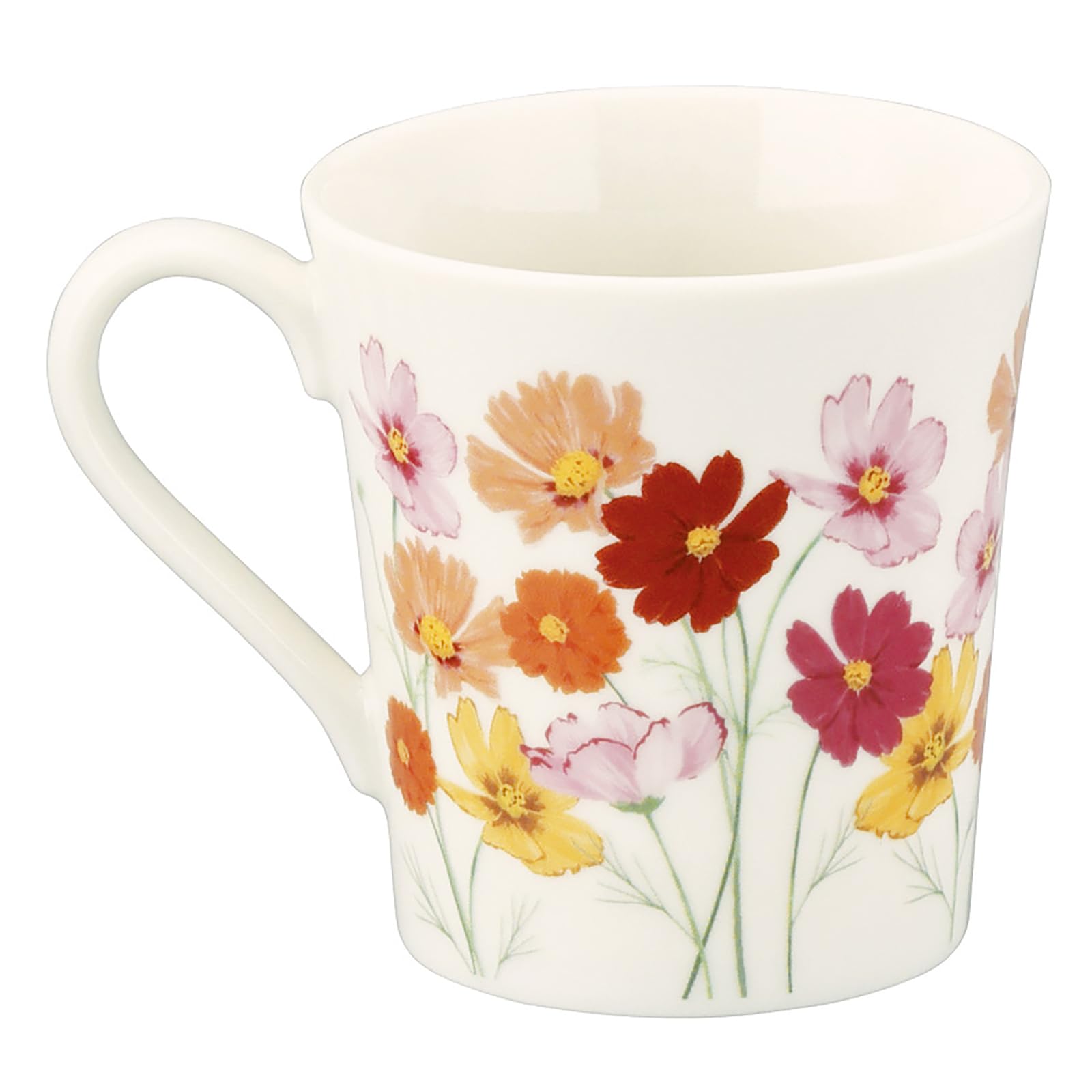 야마카 히비야카단 꽃말 코스모스 머그컵 HBK14-11 300ml 핑크 앤틱 이미지 2