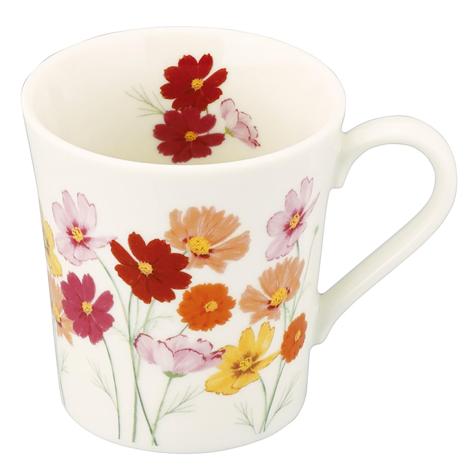 야마카 히비야카단 꽃말 코스모스 머그컵 HBK14-11 300ml 핑크 앤틱 이미지 3