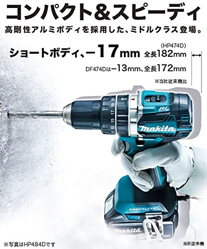 마키타 충전식 드라이버 드릴 DF474DZB 14.4V 블랙 이미지 3