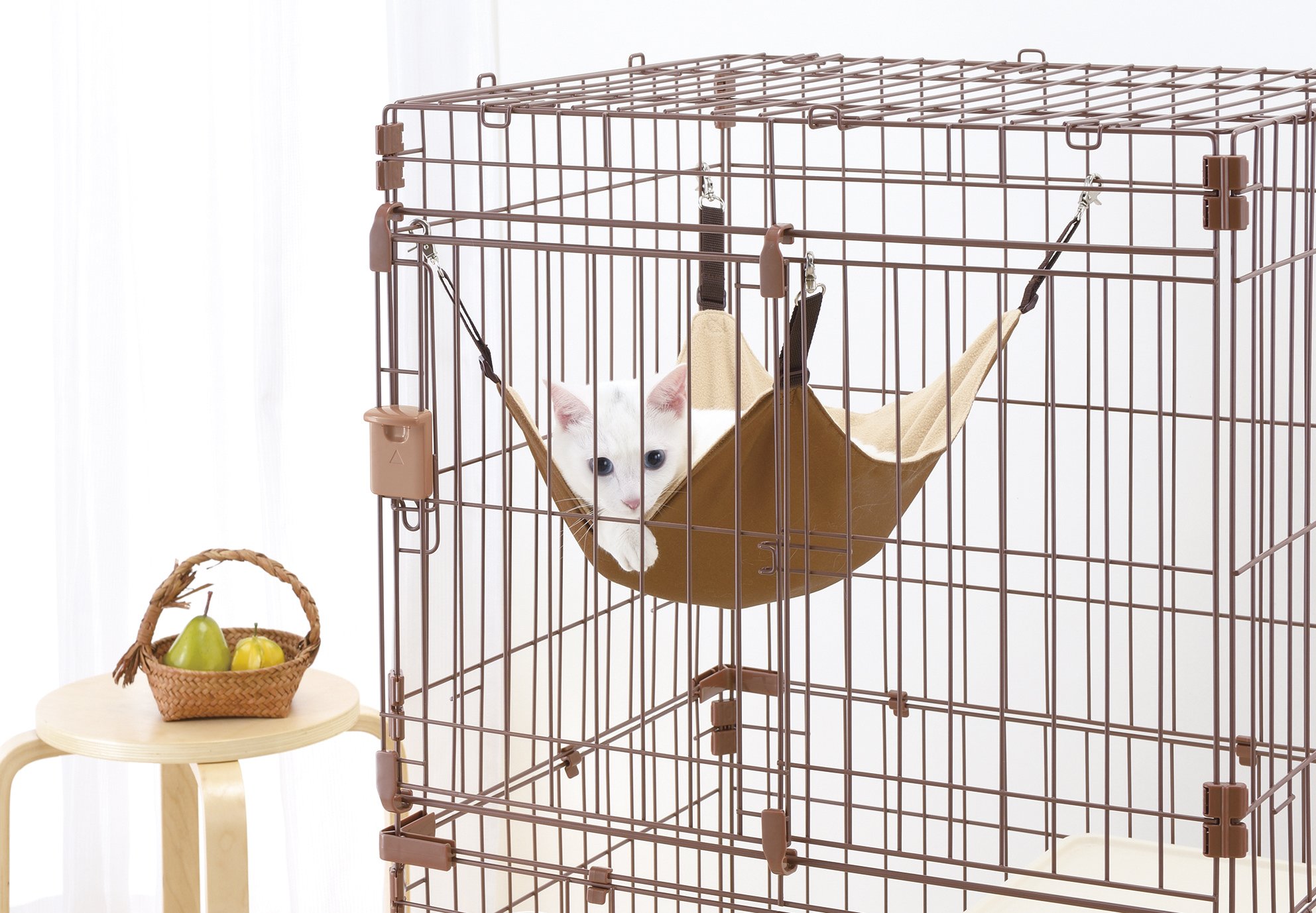 리첼 릴랙스 캣 서클 S 브라운 059781 고양이 케이지 72L 61W 777H cm 이미지 2