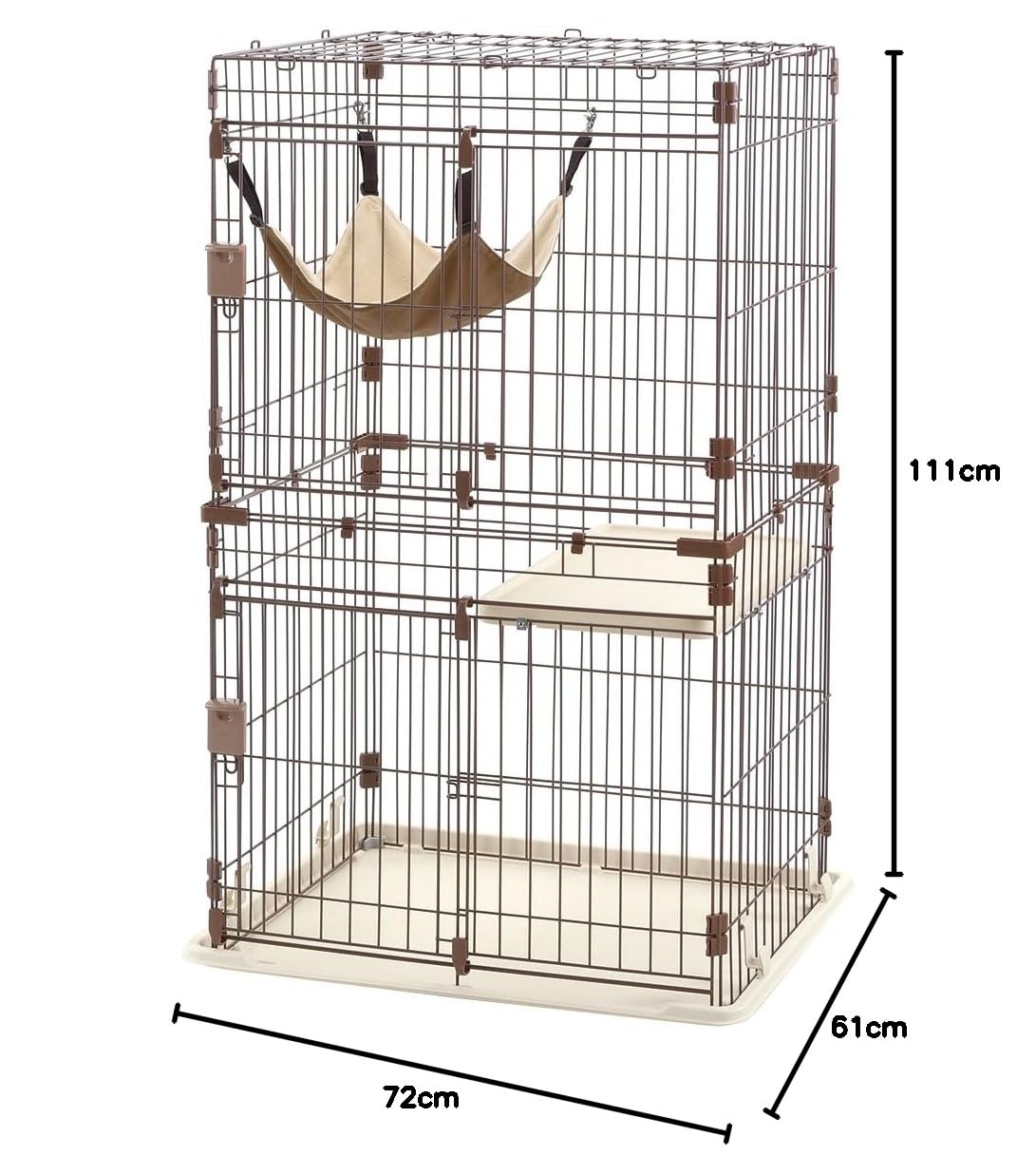 리첼 릴랙스 캣 서클 S 브라운 059781 고양이 케이지 72L 61W 777H cm 이미지 5