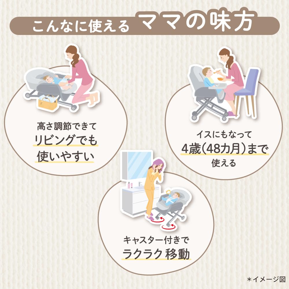 아프리카 유라리즘 스마트 프리미엄 AB 2168848 하이로우체어 수동 헤더그레이(GR) 이미지 4