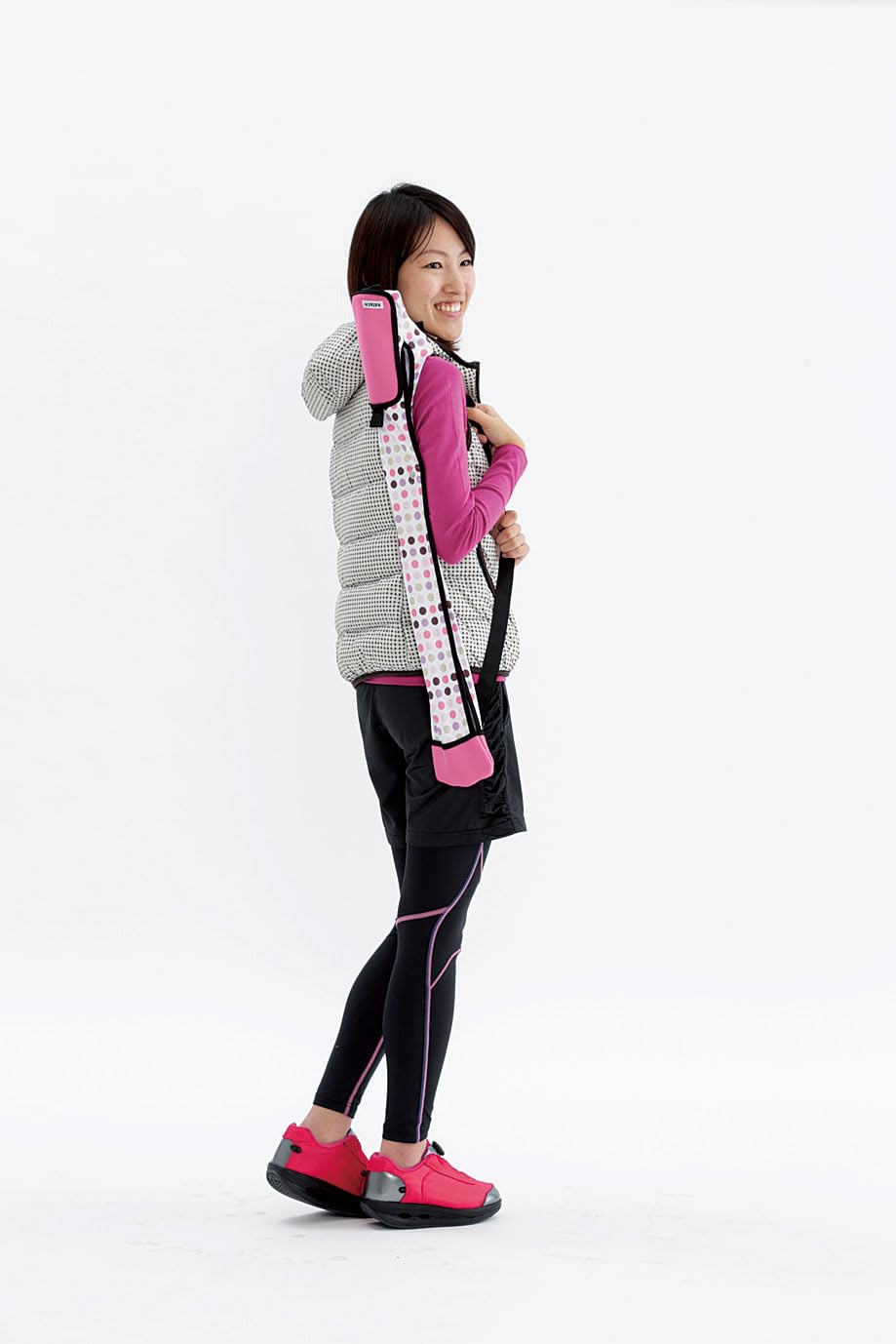 하타치 슬림 폴 케이스 블랙 WH7001 12x81cm 등산 스틱 가방 이미지 3