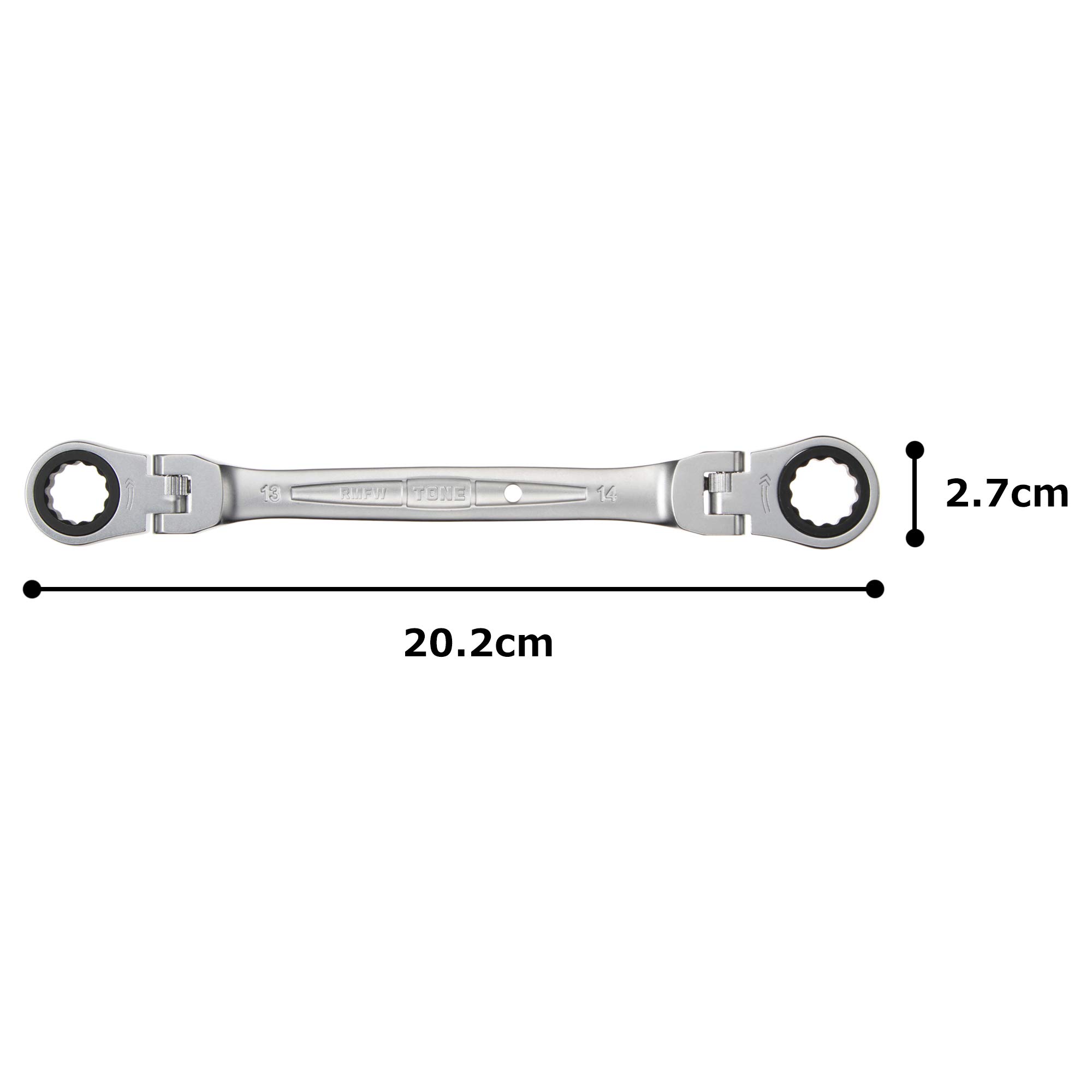 토네 RMFW-1314 13x14mm 양방향 플렉시블 라쳇 렌치 이미지 5