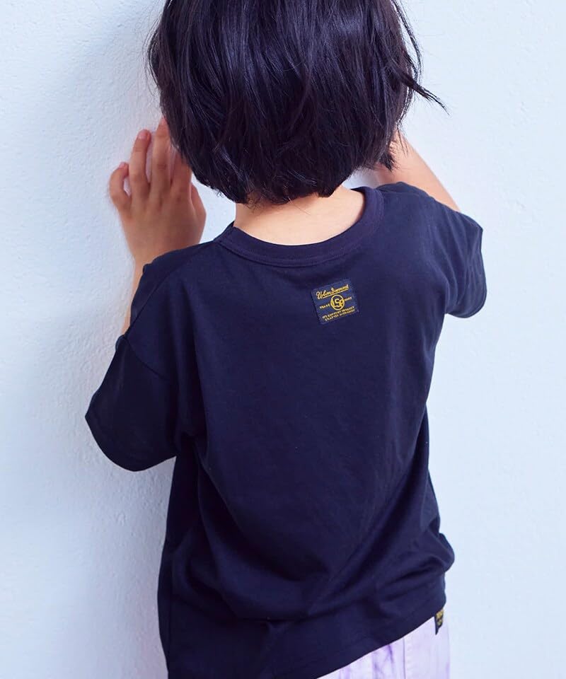 마키즈 프린트 반팔 티셔츠 흡수속건 Ｂ９０블랙 140 이미지 2
