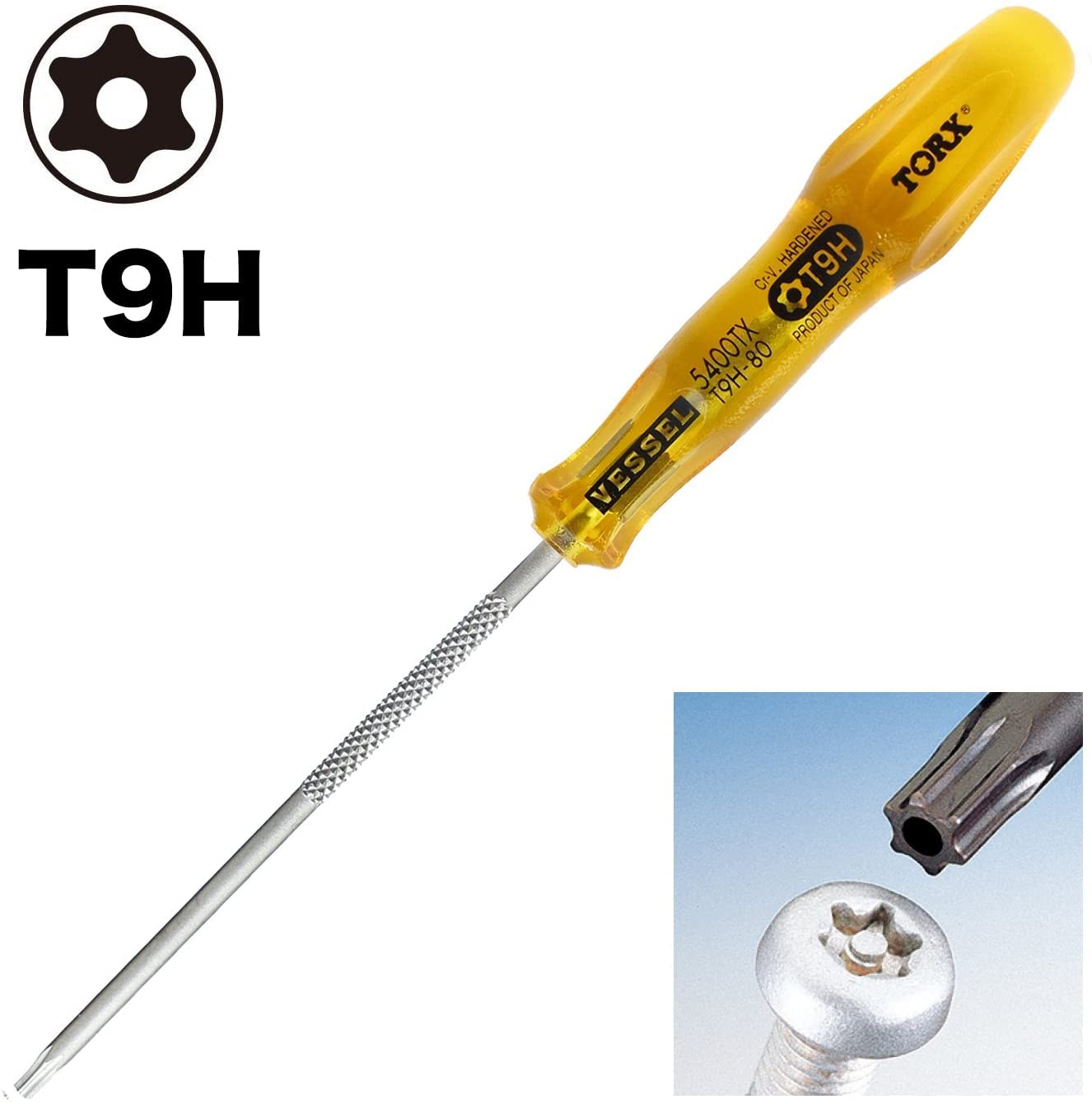 베셀 파워그립 5400TX T9H 80mm 별 드라이버 보안용 이미지 3