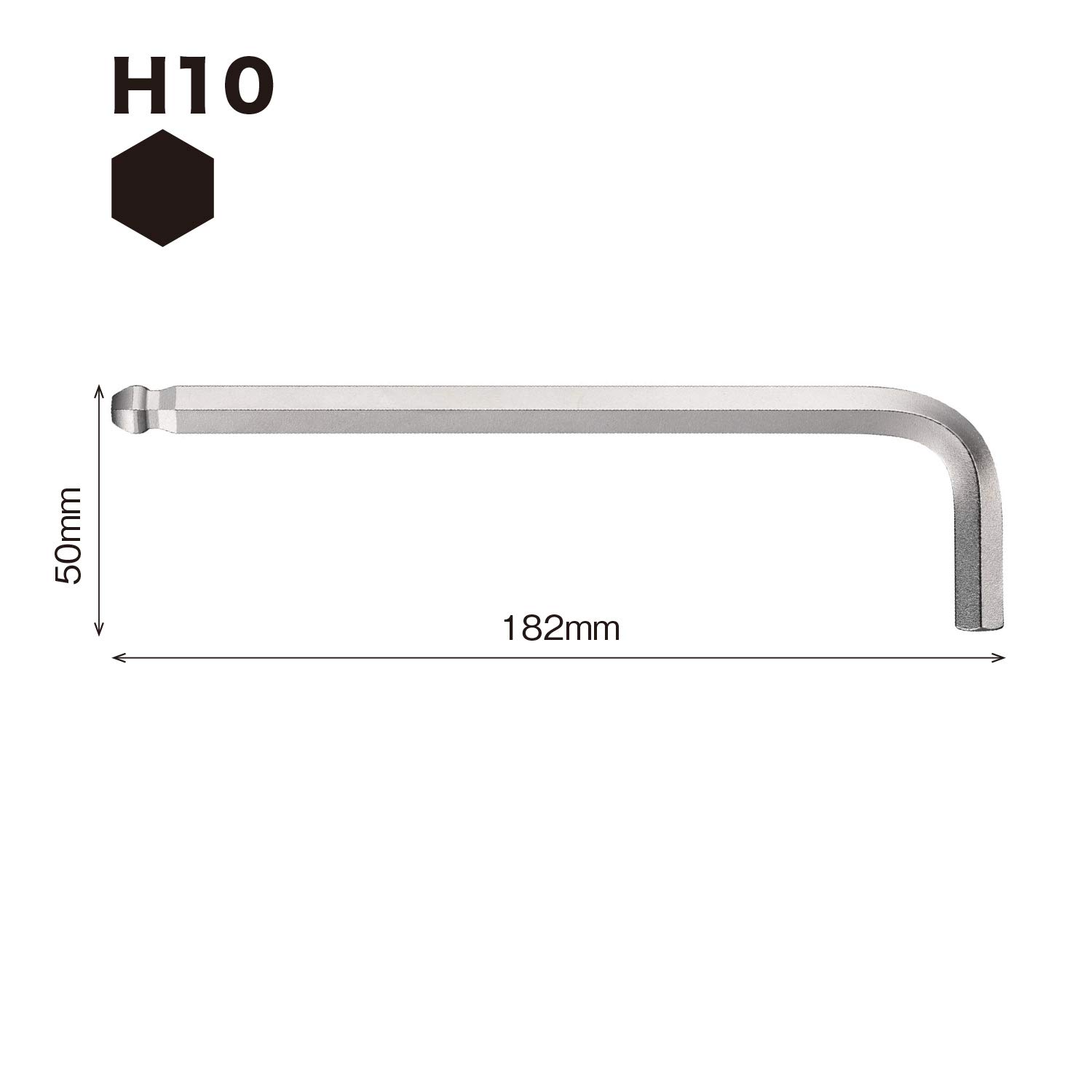 베셀 8300BP 10mm 볼포인트 L형 육각렌치 이미지 2