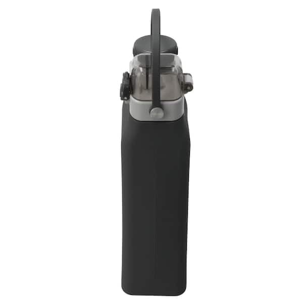 니토리 접이식 실리콘 물병 600ml 다크그레이 이미지 8