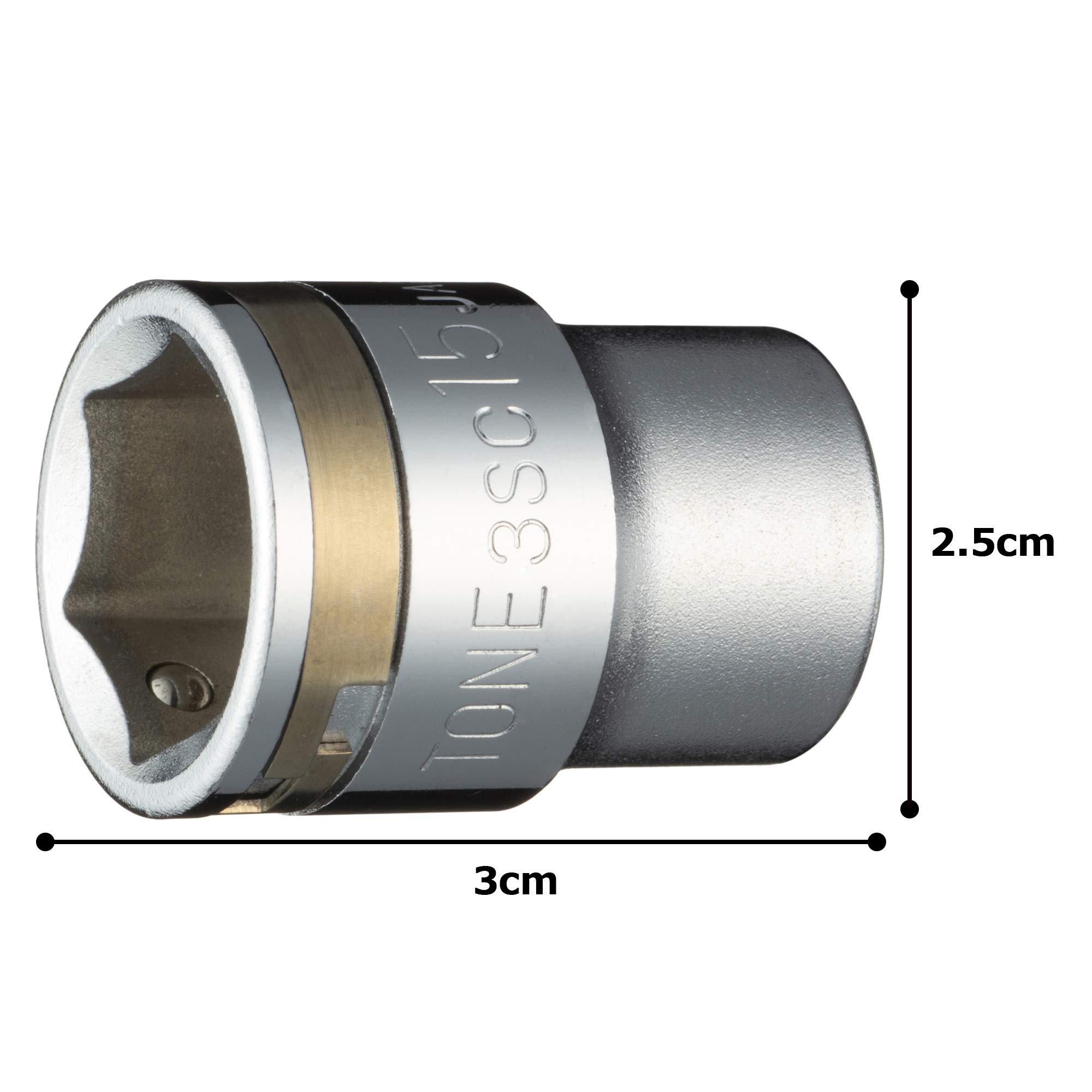 토네 HP3SC-15 15mm 너트캐치 소켓 9.5sq 이미지 5