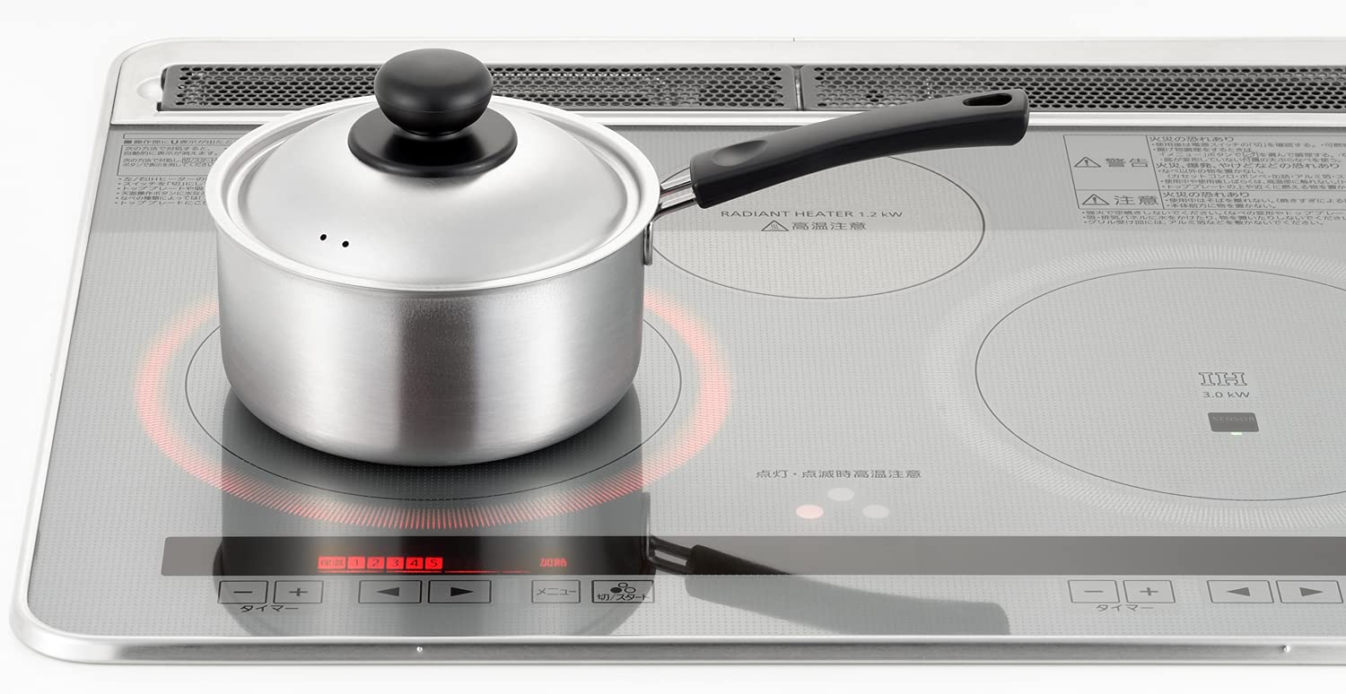 요시카와 COOK EASY SJ3319 16cm 편수냄비 실버 IH겸용 편수냄비 16cm 이미지 2