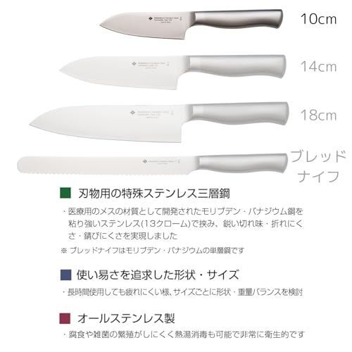 소리야나기 키친나이프 10cm 과도 올스테인리스 이미지 7