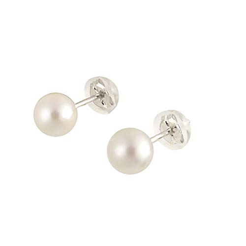 교세라 플래티넘 아코야 진주 귀걸이 6.0mm 6.5mm 스터드