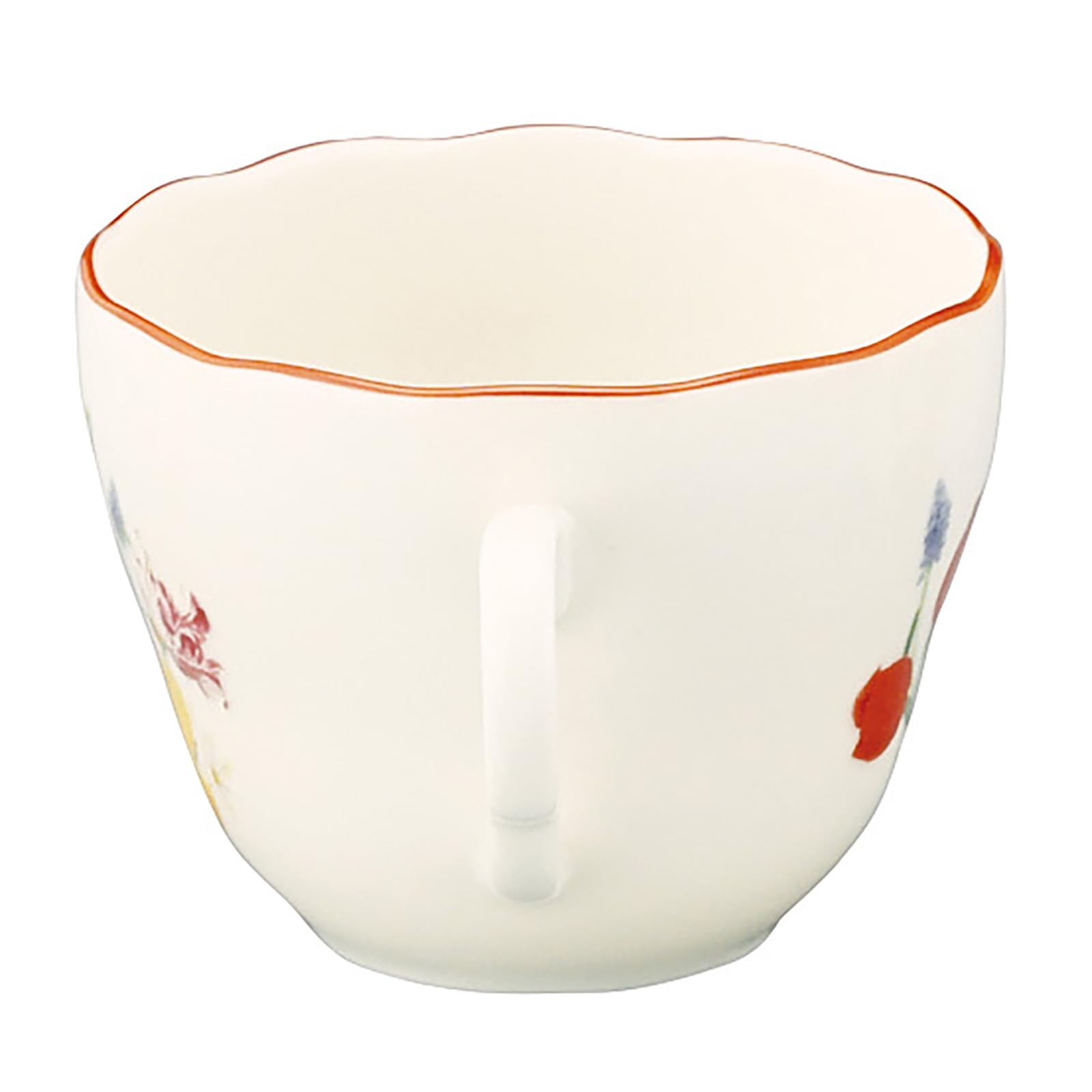 야마카 플로리오그래피 튤립 HBK12-28 230ml 티컵 소서 옐로우 앤틱 이미지 6
