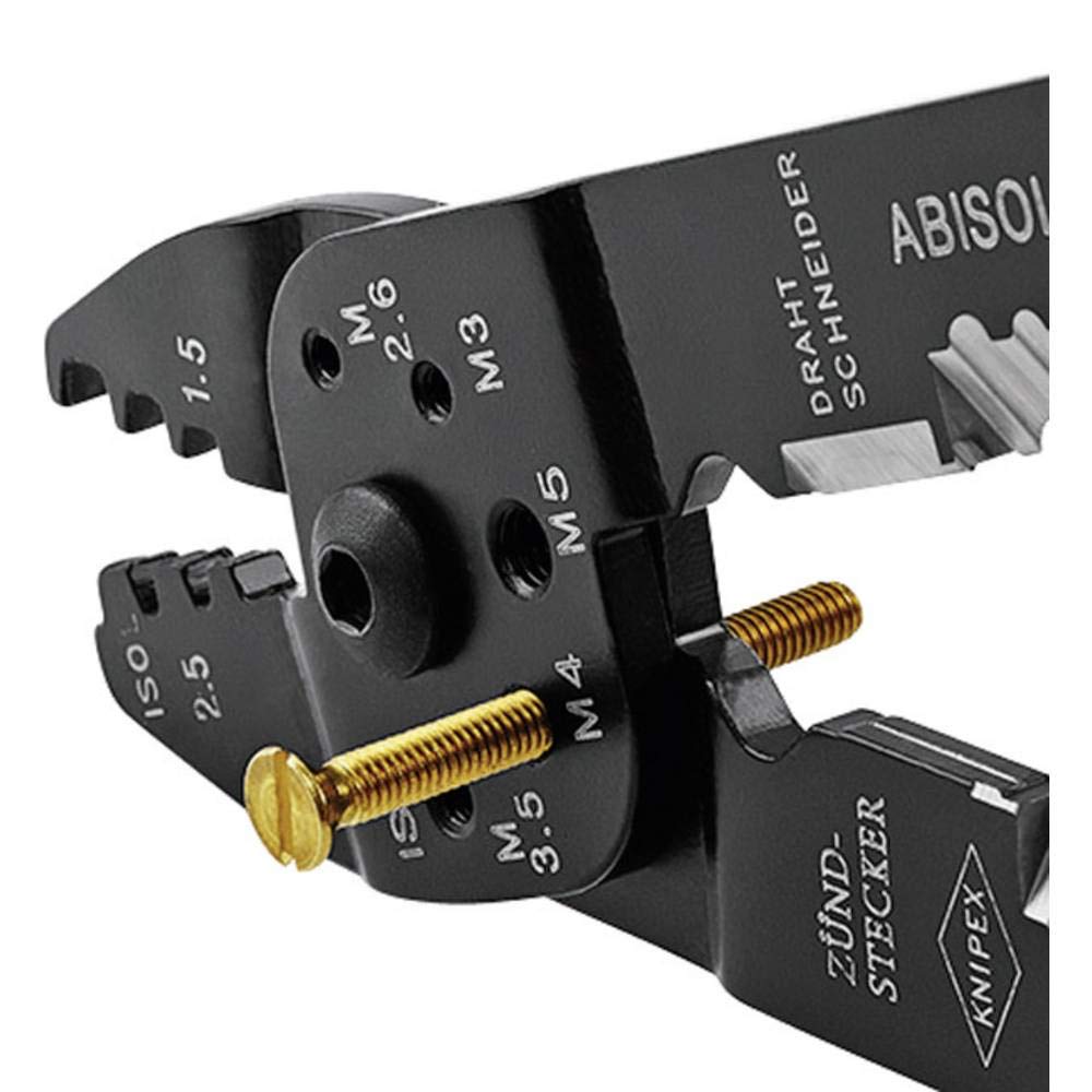 크니펙스 9721215B 215mm 압착 펜치 접속단자용 0.5~2.0 이미지 3
