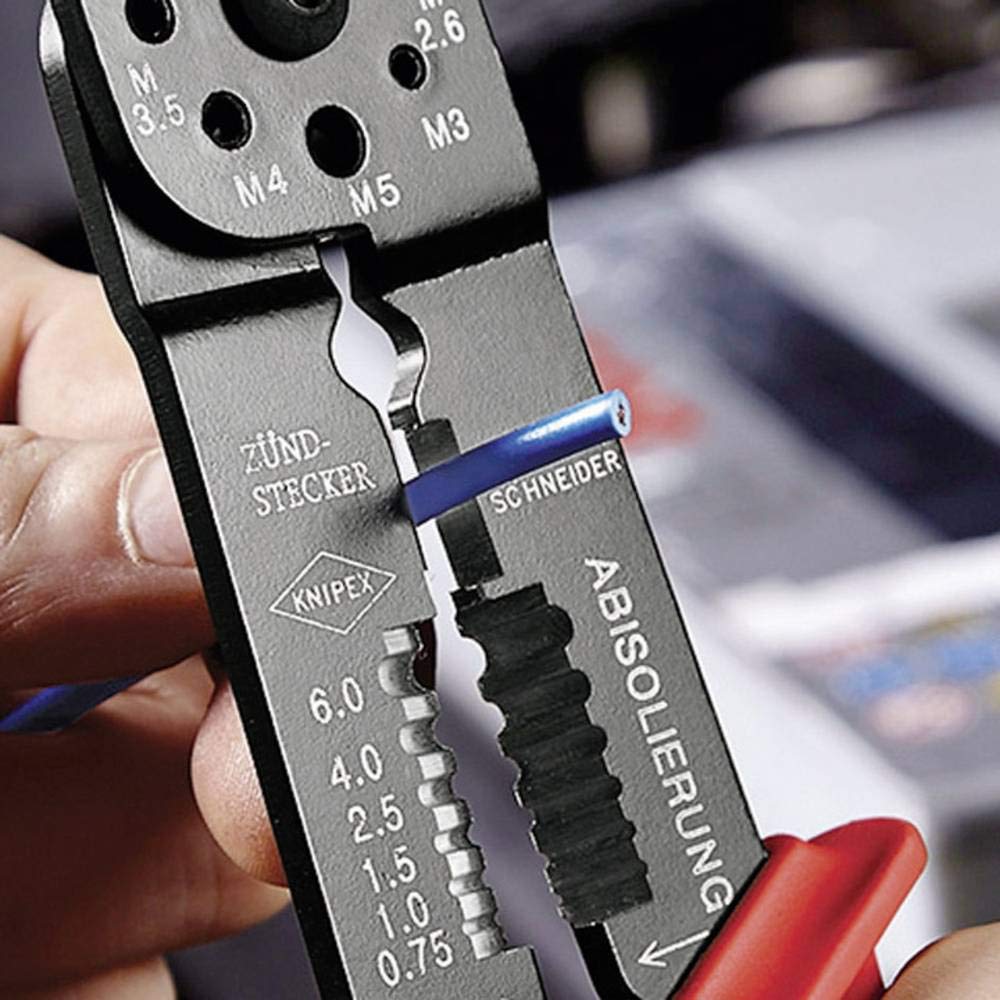 크니펙스 9721215B 215mm 압착 펜치 접속단자용 0.5~2.0 이미지 2