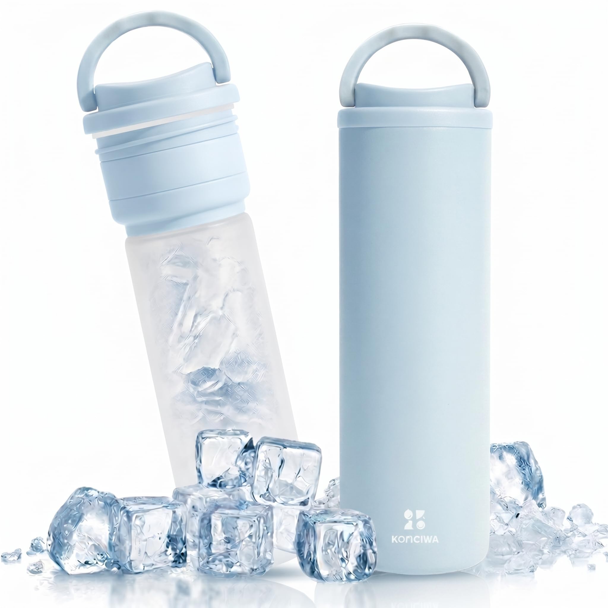 콘치와 Series LITE 라이트블루 260ml 미니 아이스팩 보틀 진공단열