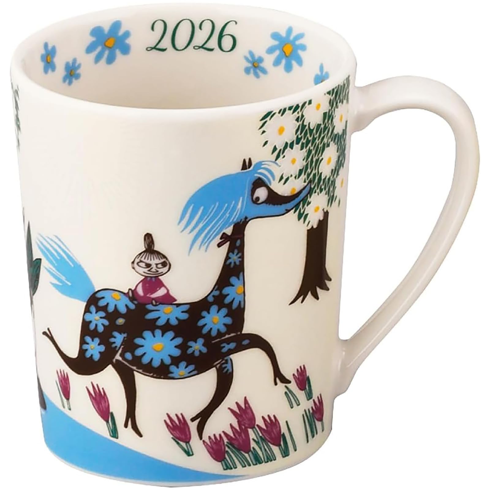 야마카 무민 이어즈 2026 블루 MM2026-11 머그컵 350ml 2026년 머그컵