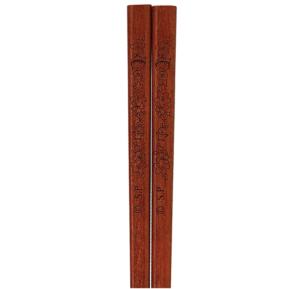야마카 치비마루코짱 시노와즈리 CM62-840 23cm 명목젓가락 복숭아 이미지 2