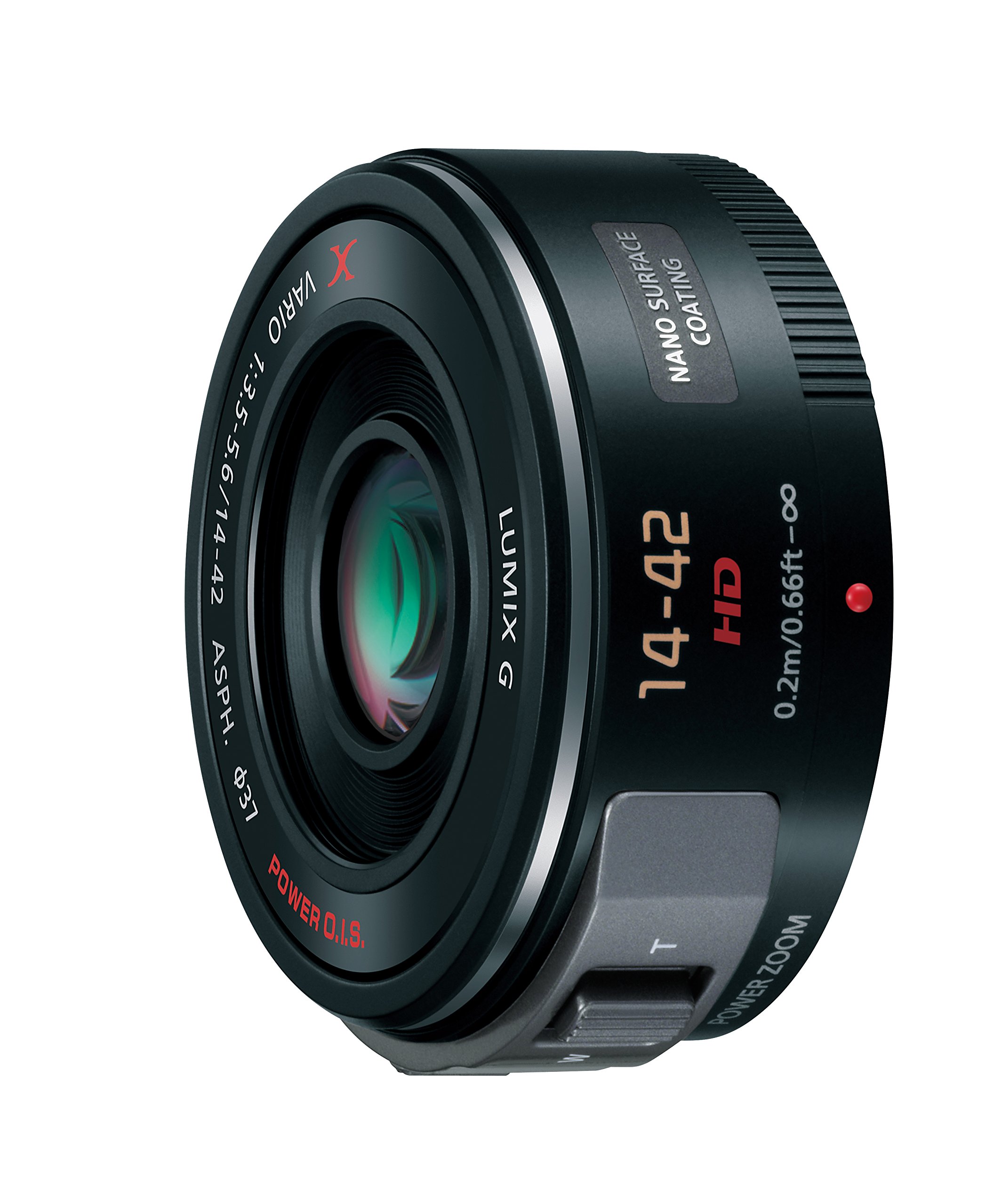 [중고] 파나소닉 루믹스 G X VARIO 블랙 H-PS14042-K 14-42mm 전동 줌 표준