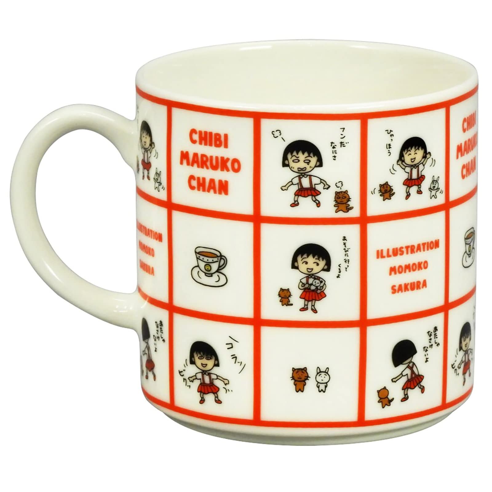 야마카 치비마루코짱 35주년 기념 코믹 CM33-11 350ml 머그컵 일본제 이미지 2